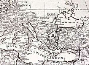 Print: Map roman italy greece 2