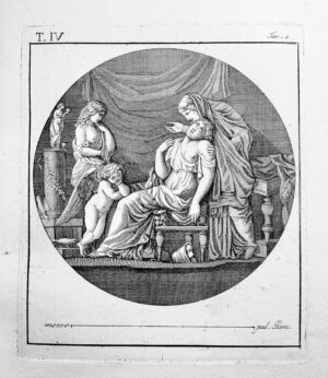 Print: Ancient roman cleopatra