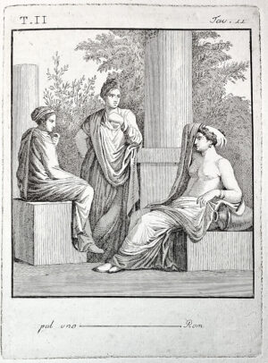 Print: Fresco women garden juno