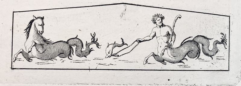 Print: Fresco ariadne island cupid ship