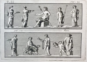 Print: Frescoes bacchic scenes mysteries