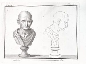 Print: Scipio africanus bronze bust