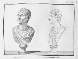 Print: Lucius cornelius silla sulla bronze bust