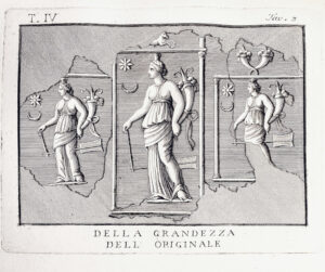 Print: Silver tablets reliefs goddess fortune