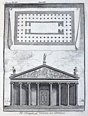 Print: Ancient architecture temple diana ephesus