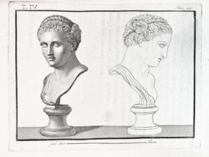 Print: Bronze bust berenice queen of egypt