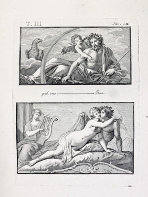Print: Frescoes jupiter oak crown bacchus
