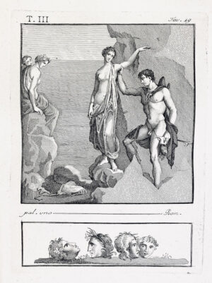 Print: Roman fresco pompeii andromeda freed