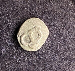 Greek CALABRIA, Tarentum. Circa 450-380 BC. AR Hemiobol