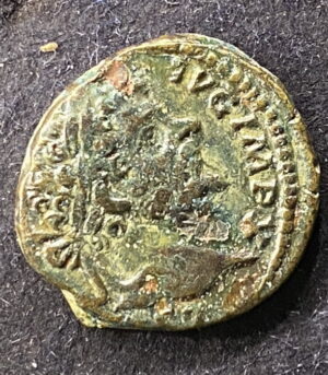 Roman bronze denarius Septimius Severus 193-211 AD