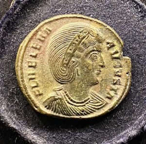 Roman bronze follis Helena AE3 mother of Constantine I c.325-330AD