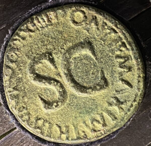 Roman bronze as Augustus Octavian 12 BC - 14 AD