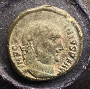 Roman bronze follis Licinius I, 308-324 AD