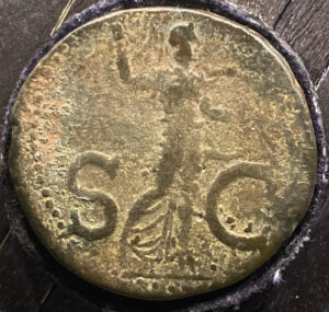 Roman bronze as Claudius, 41-54 AD