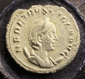 Roman coin, Herennia Etruscilla, silver Antoninianus