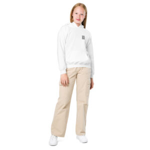 Youth heavy blend hoodie - Antique letter D