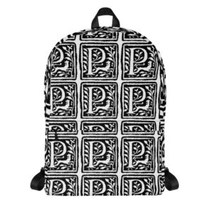 Backpack - Antique letter P