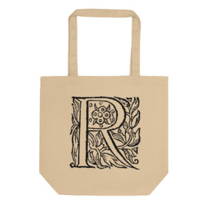 Eco Tote Bag - Antique letter R