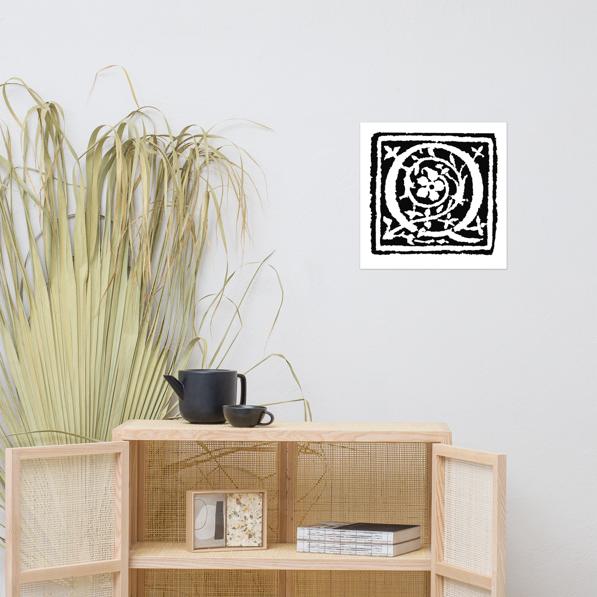 Poster - Antique letter Q