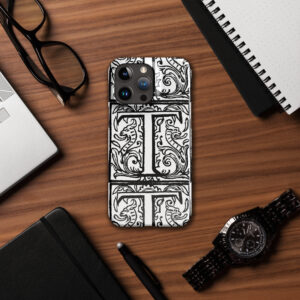 Snap case for iPhone® - Antique initial T