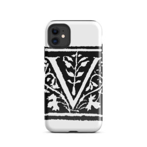 Tough Case for iPhone®  -Antique Letter V