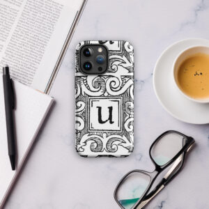 Tough Case for iPhone® - Antique capital letter U