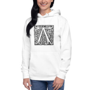 Unisex Hoodie - Antique letter A