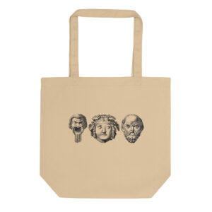 Eco Tote Bag - 3 Roman theatre masks