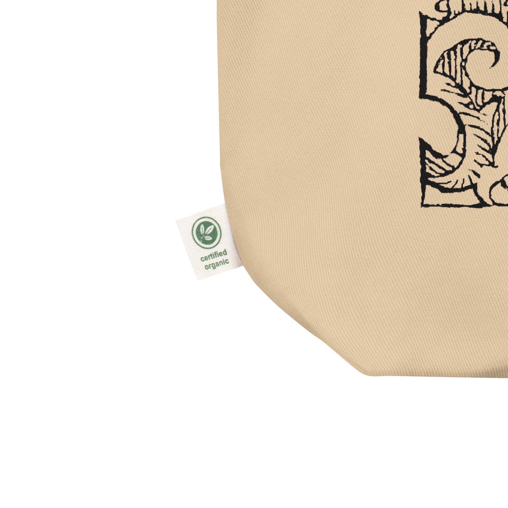 Eco Tote Bag - Antique letter Z - Image 3