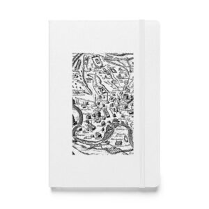 Hardcover bound notebook - Antique map of ancient Rome
