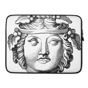 Laptop Sleeve - Roman theatre mask of a Bacchante