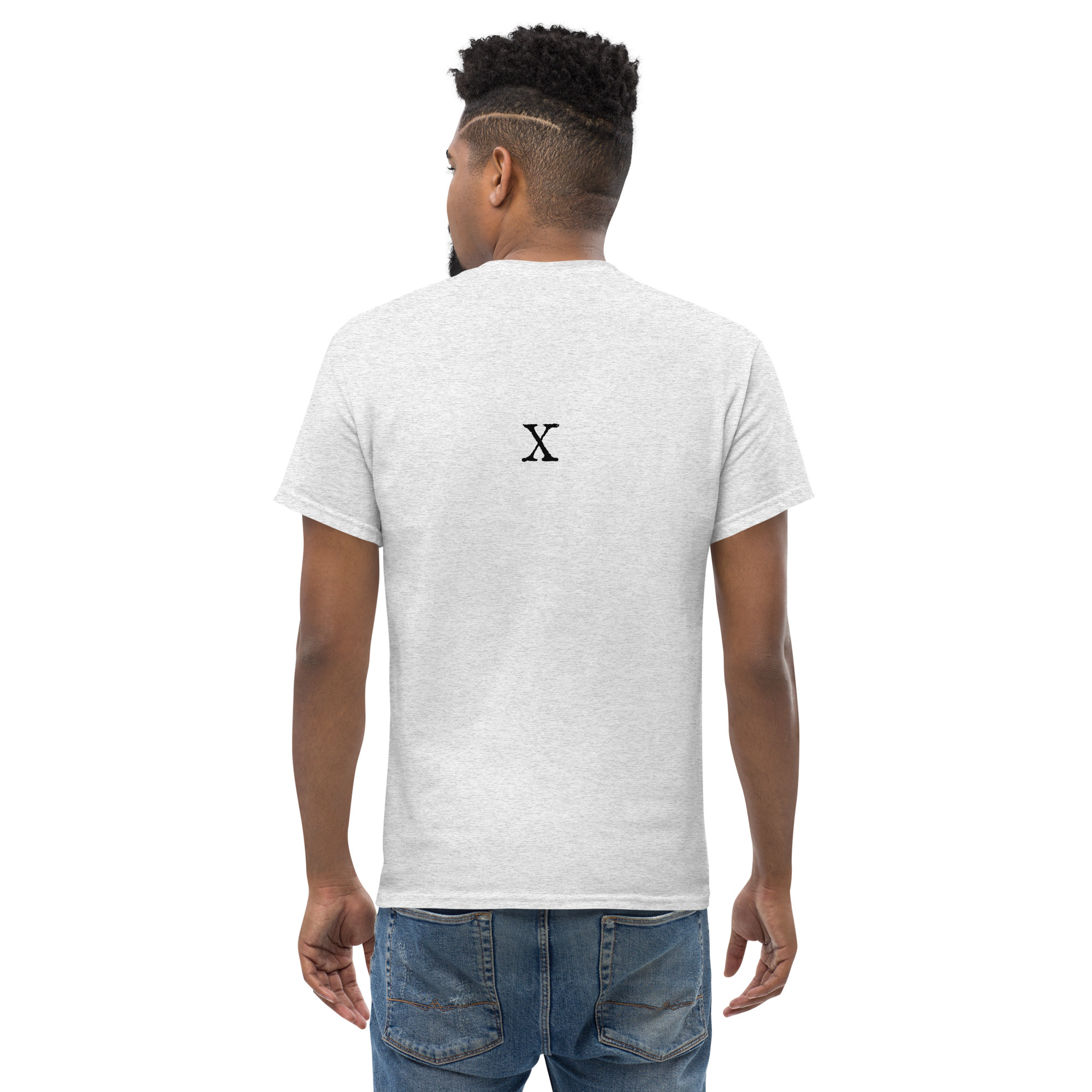 Men's classic tee - Antique letter X - Image 20