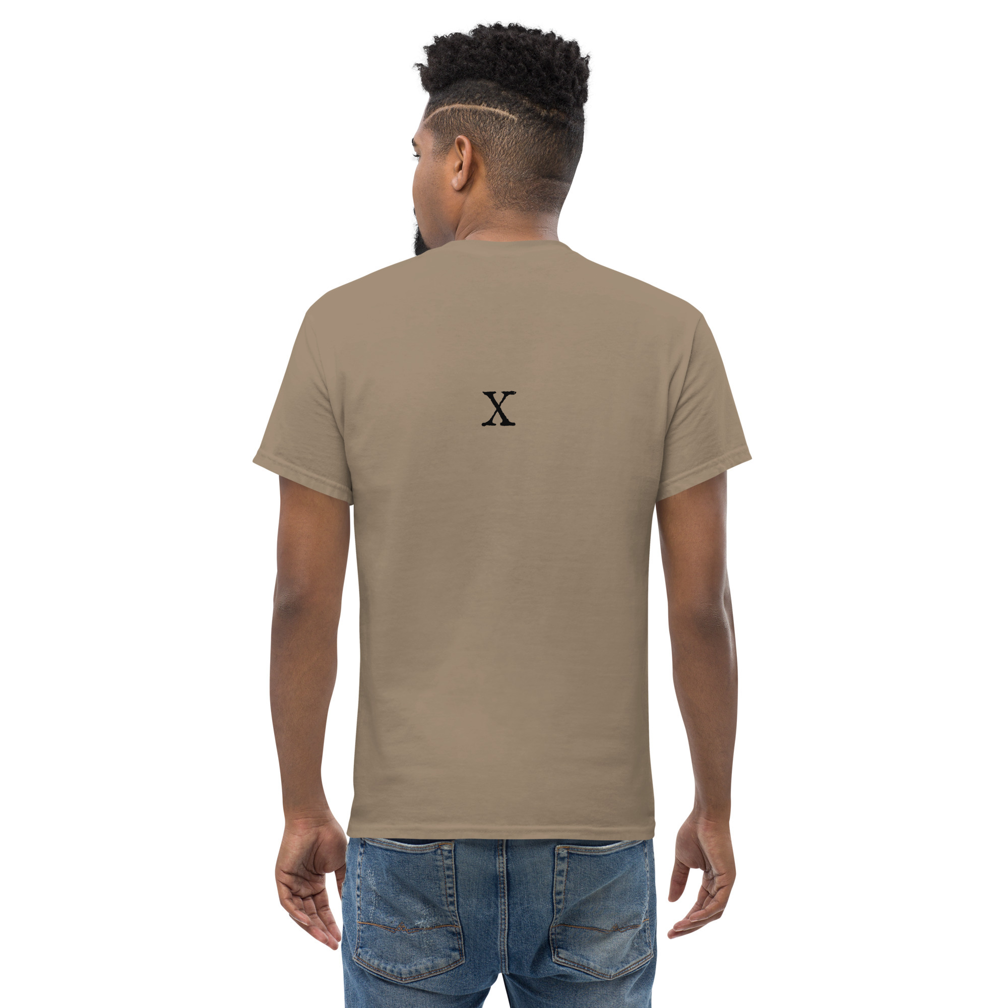 Men's classic tee - Antique letter X - Image 6