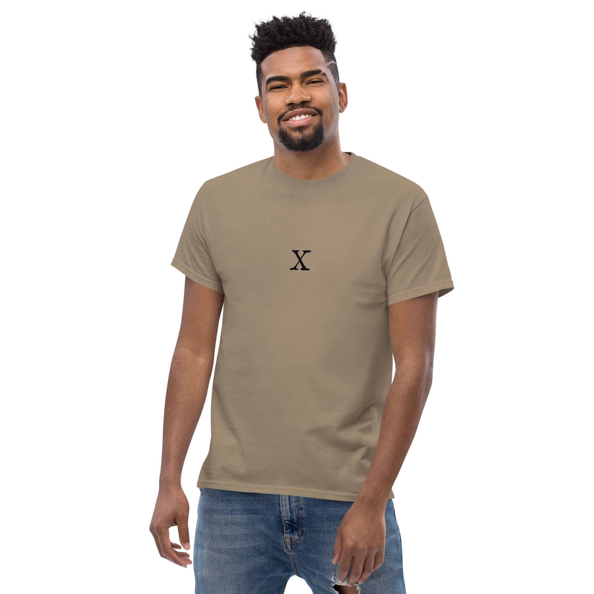Men's classic tee - Antique letter X - Image 5