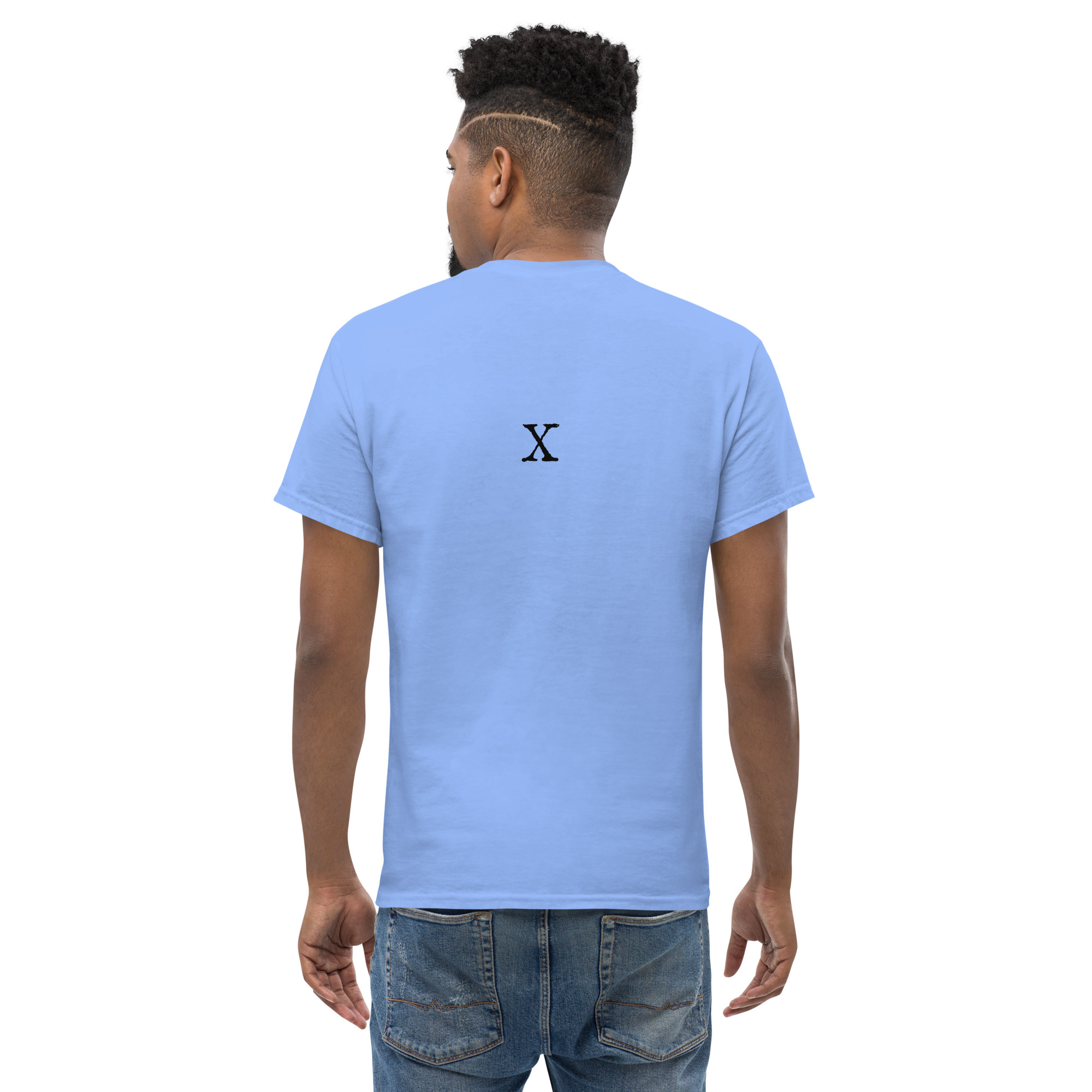 Men's classic tee - Antique letter X - Image 8