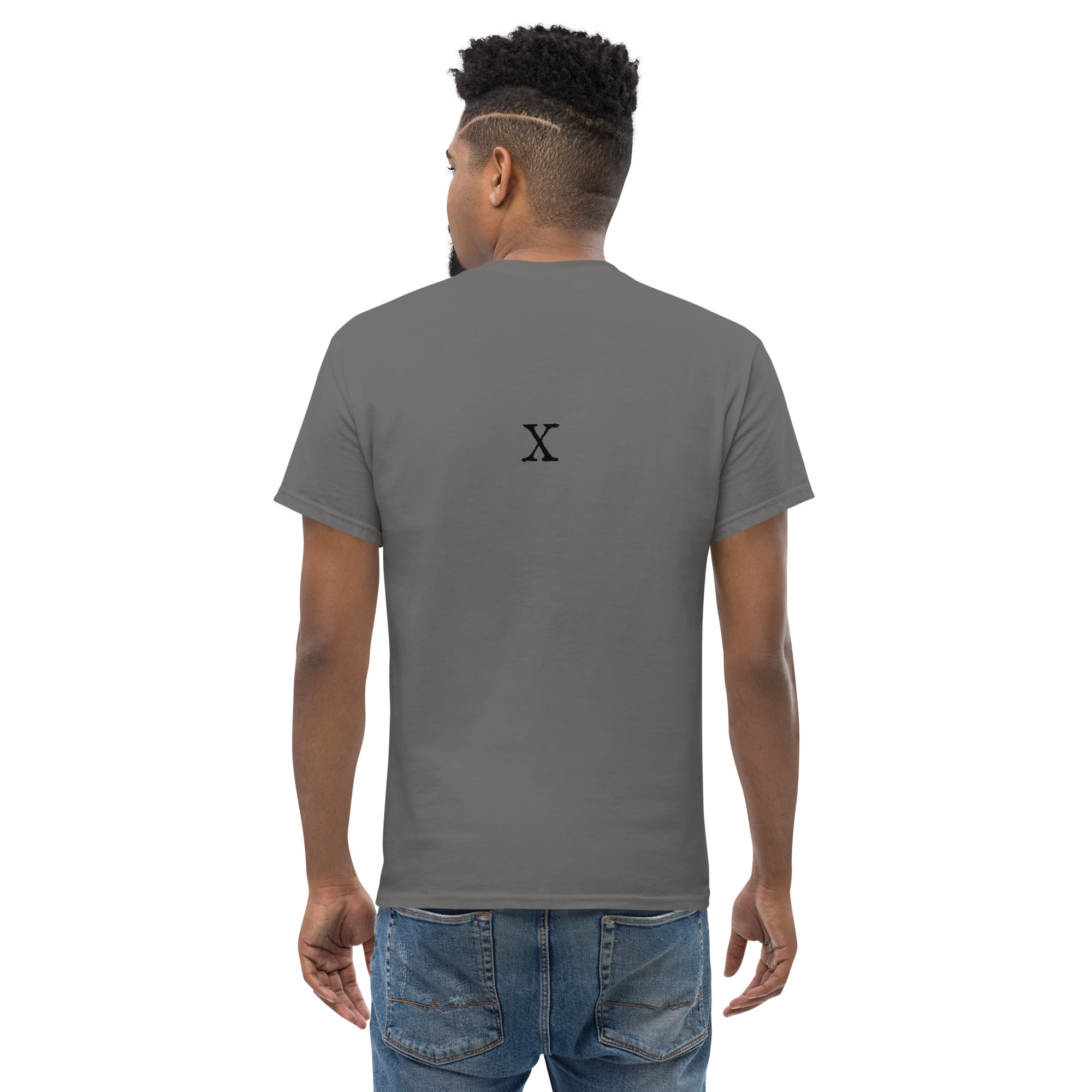 Men's classic tee - Antique letter X - Image 2