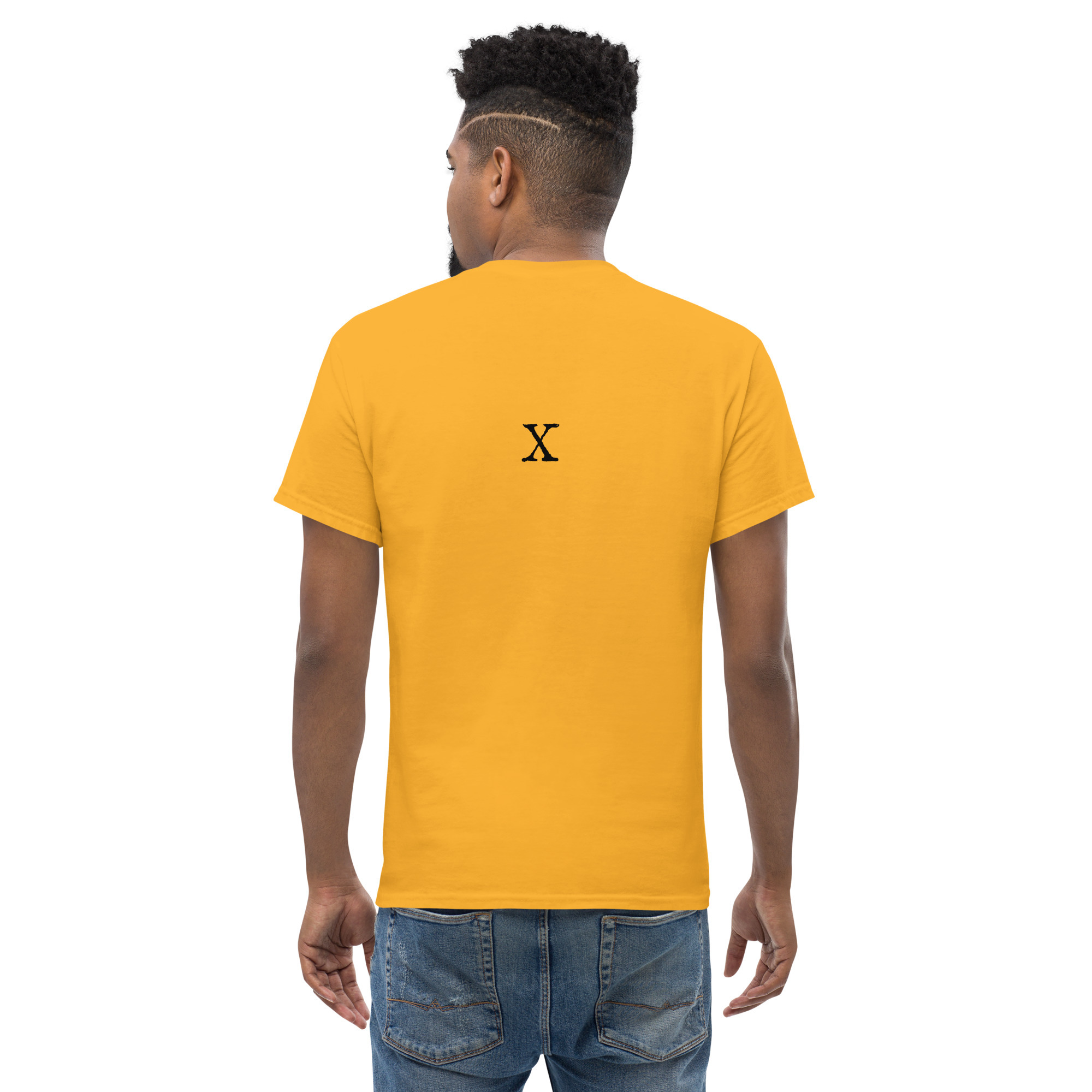 Men's classic tee - Antique letter X - Image 10