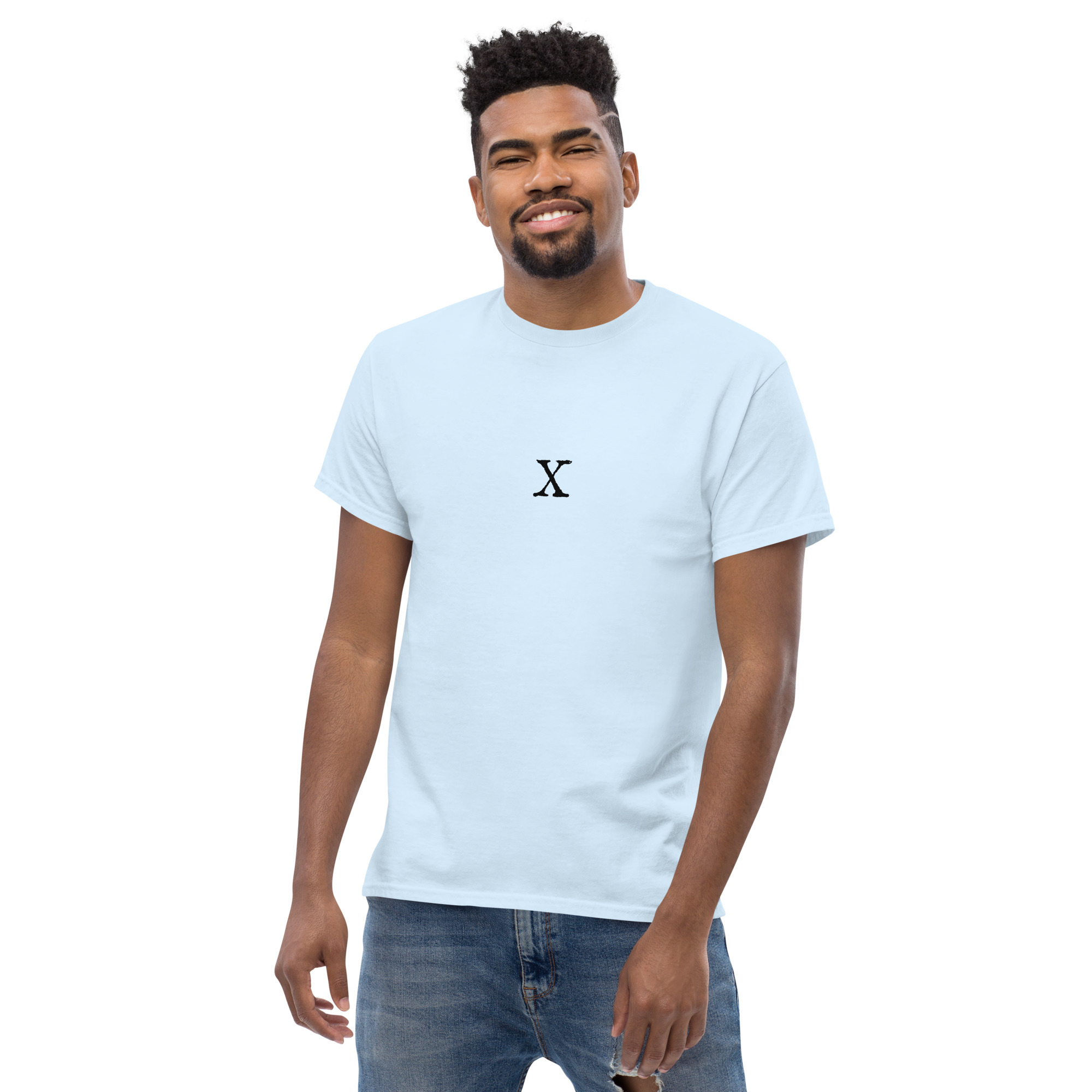 Men's classic tee - Antique letter X - Image 17