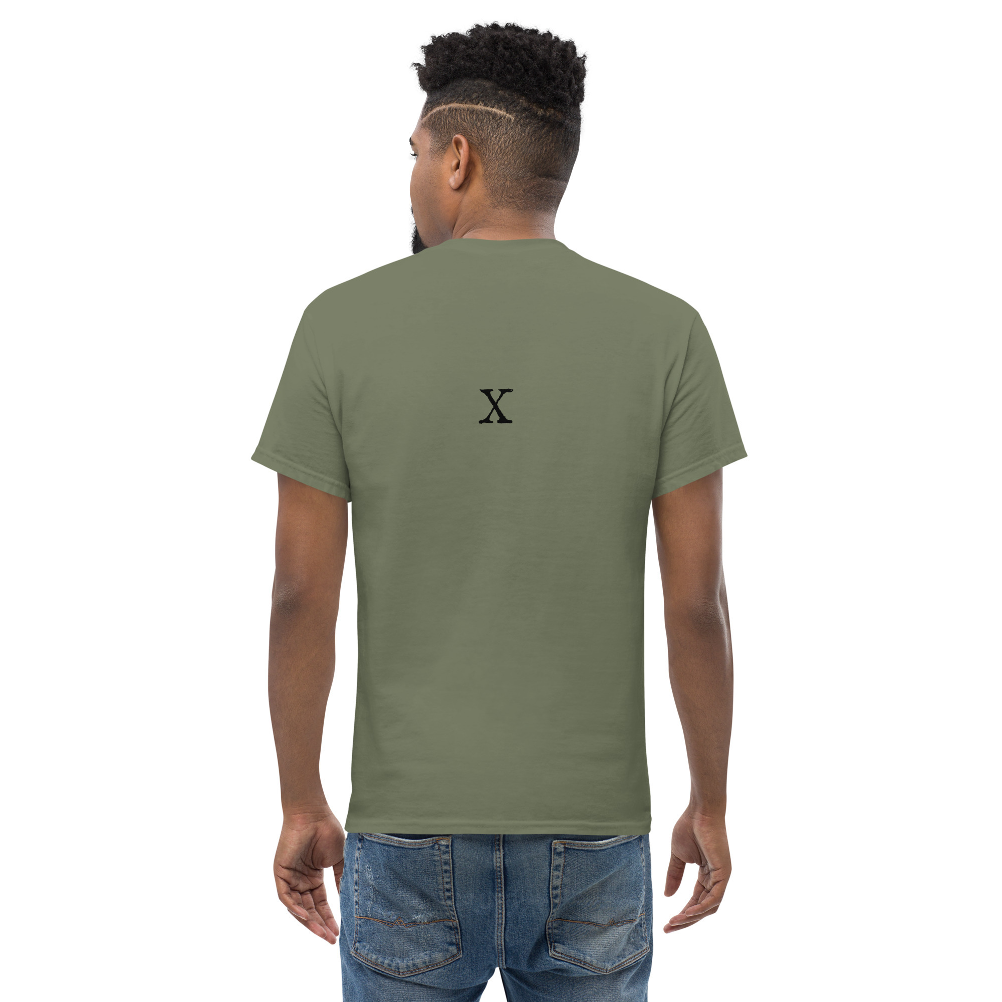Men's classic tee - Antique letter X - Image 4