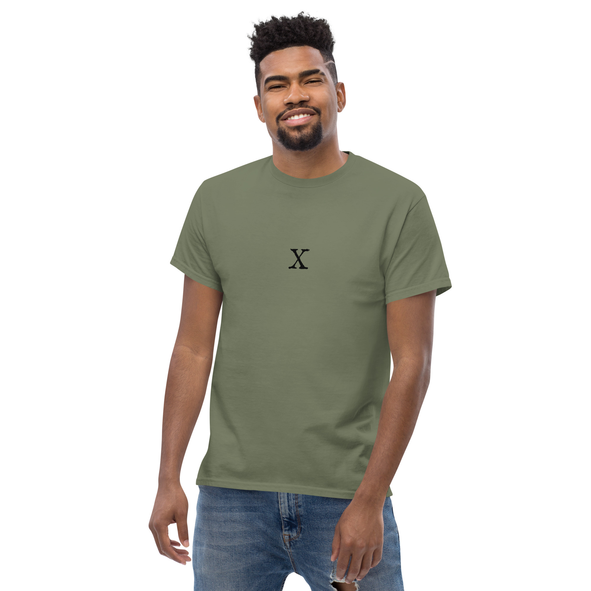 Men's classic tee - Antique letter X - Image 3