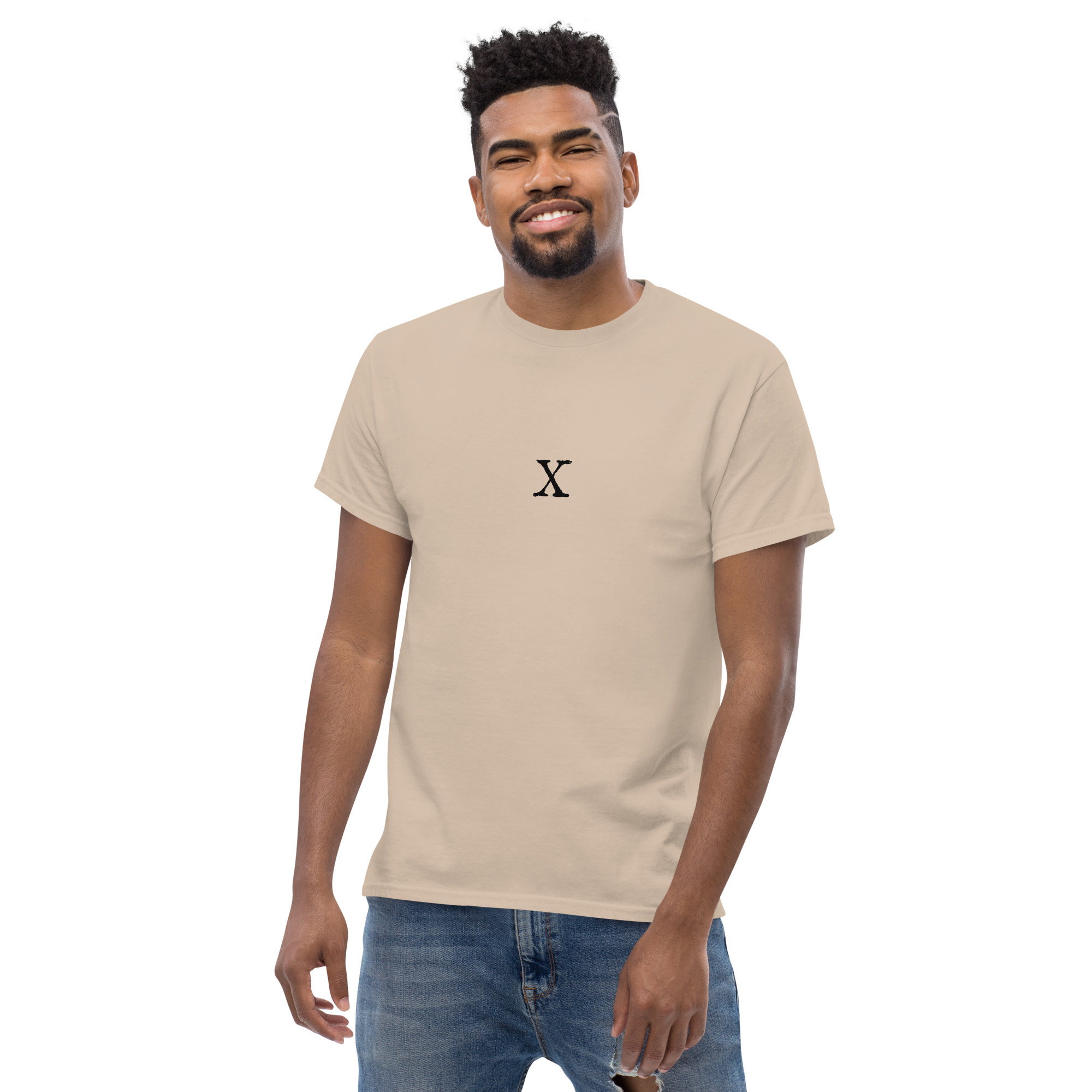 Men's classic tee - Antique letter X - Image 13
