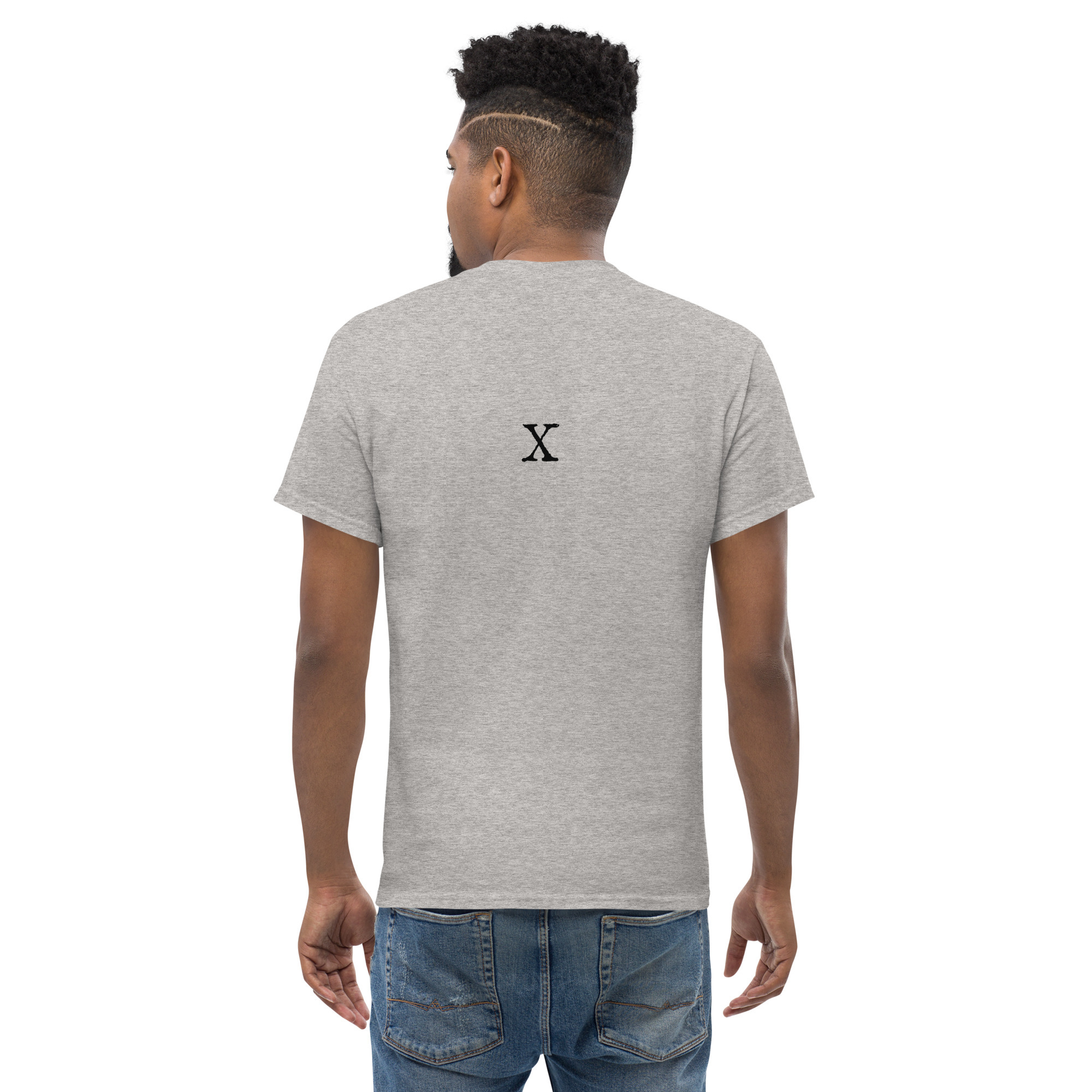 Men's classic tee - Antique letter X - Image 12