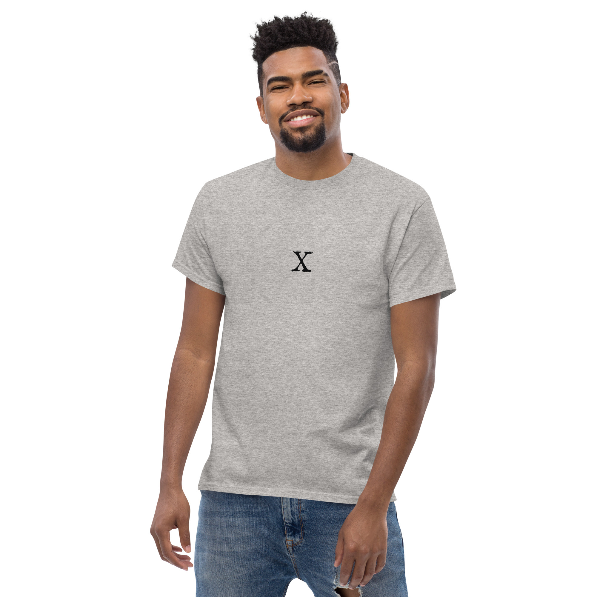 Men's classic tee - Antique letter X - Image 11