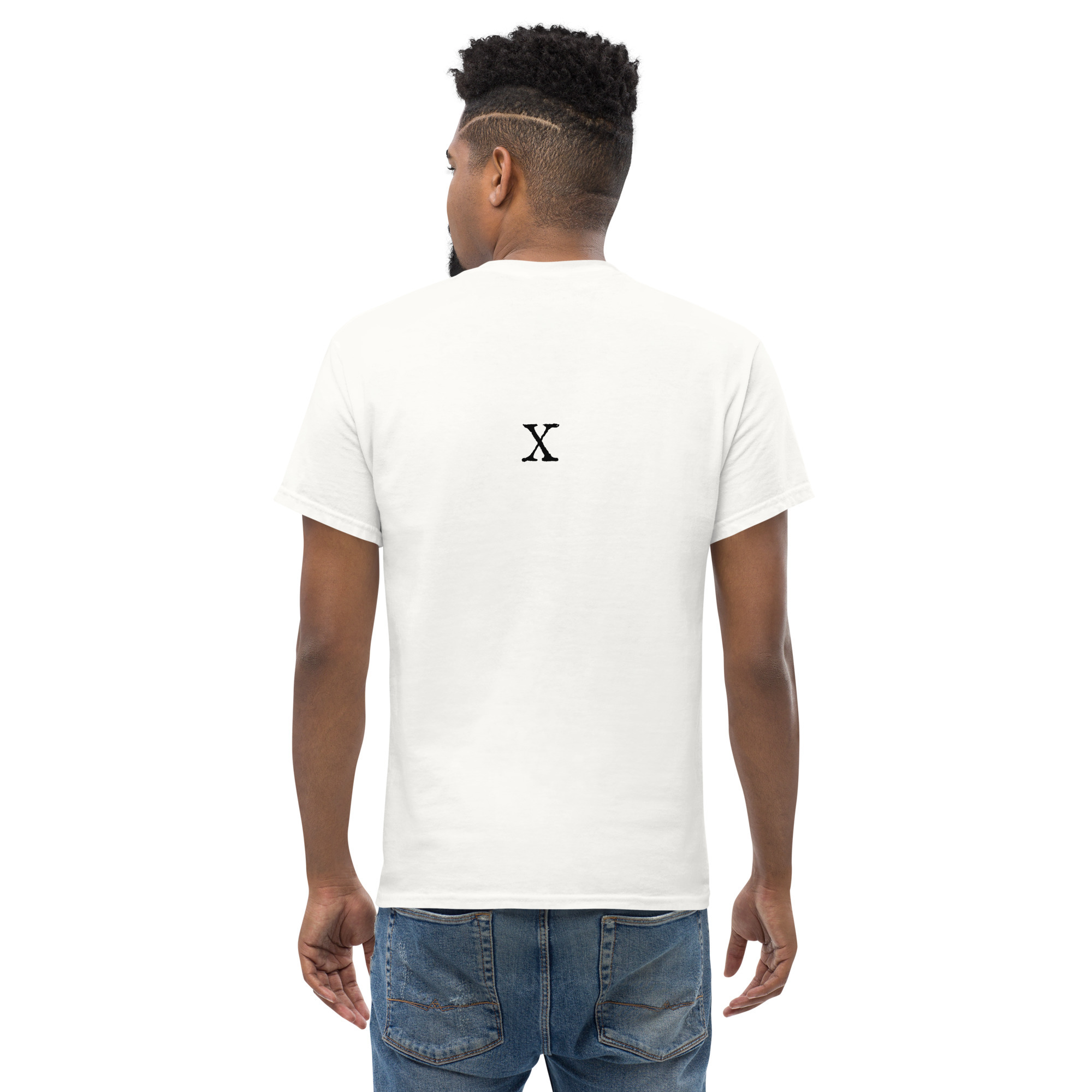 Men's classic tee - Antique letter X - Image 22