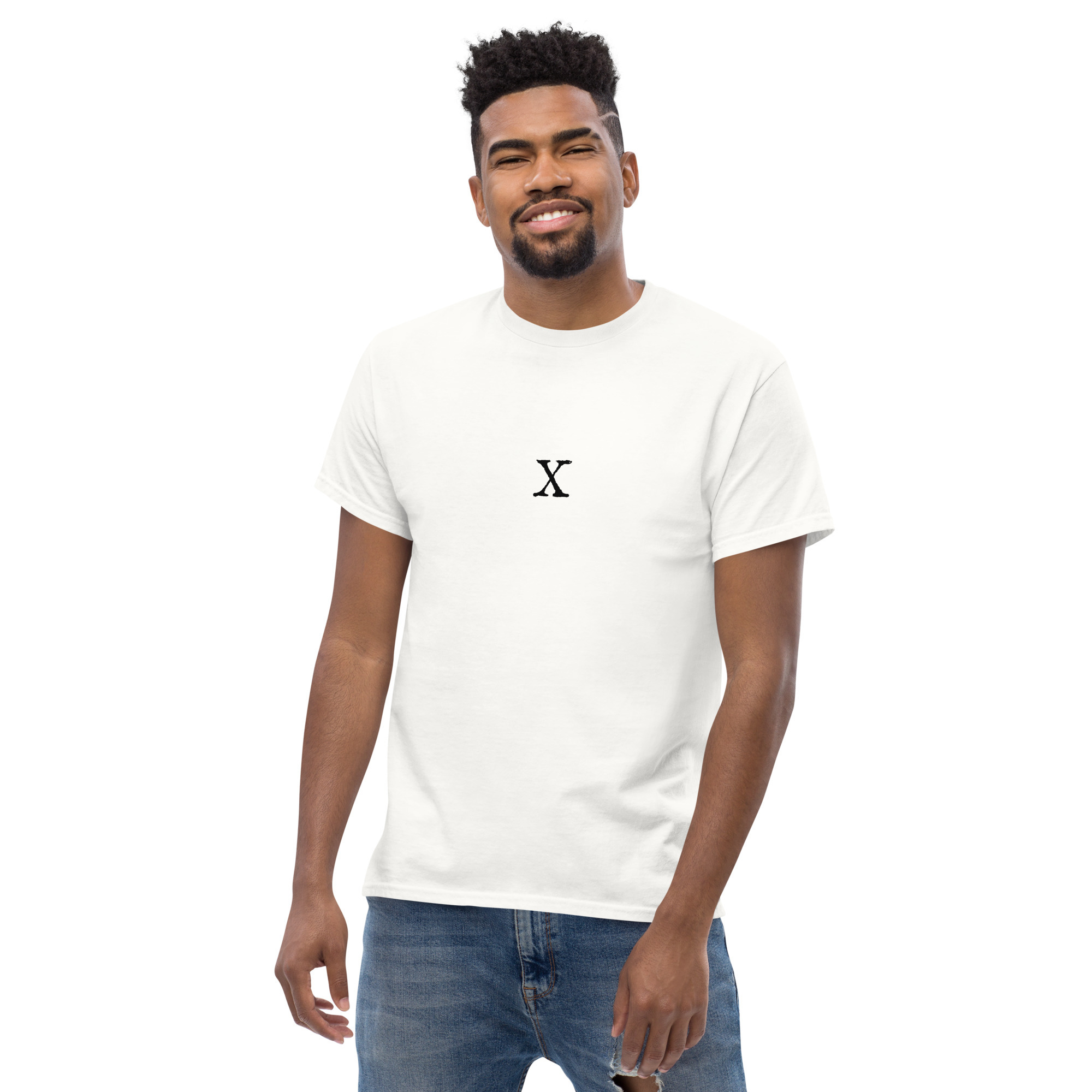 Men's classic tee - Antique letter X - Image 21