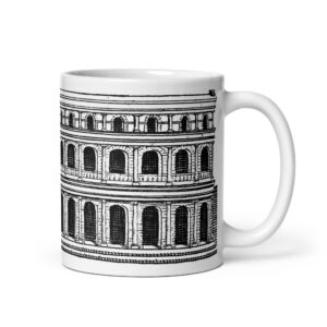 White glossy mug - Roman theater