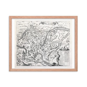 Framed poster - Antique map of Ancient Rome